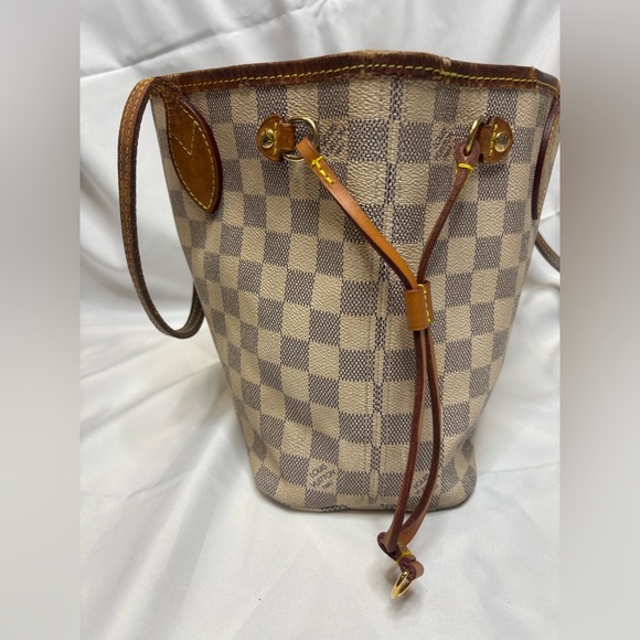 Checkered Brown and Tan Tote Bag - Picture 2 of 15